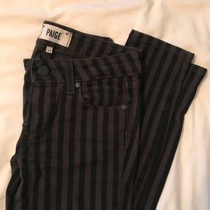 ⚡️CUTE/COMFY PAIGE DENIM STRIPED SKINNY JEANS⚡️